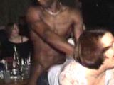 cheating slut with stripper at party